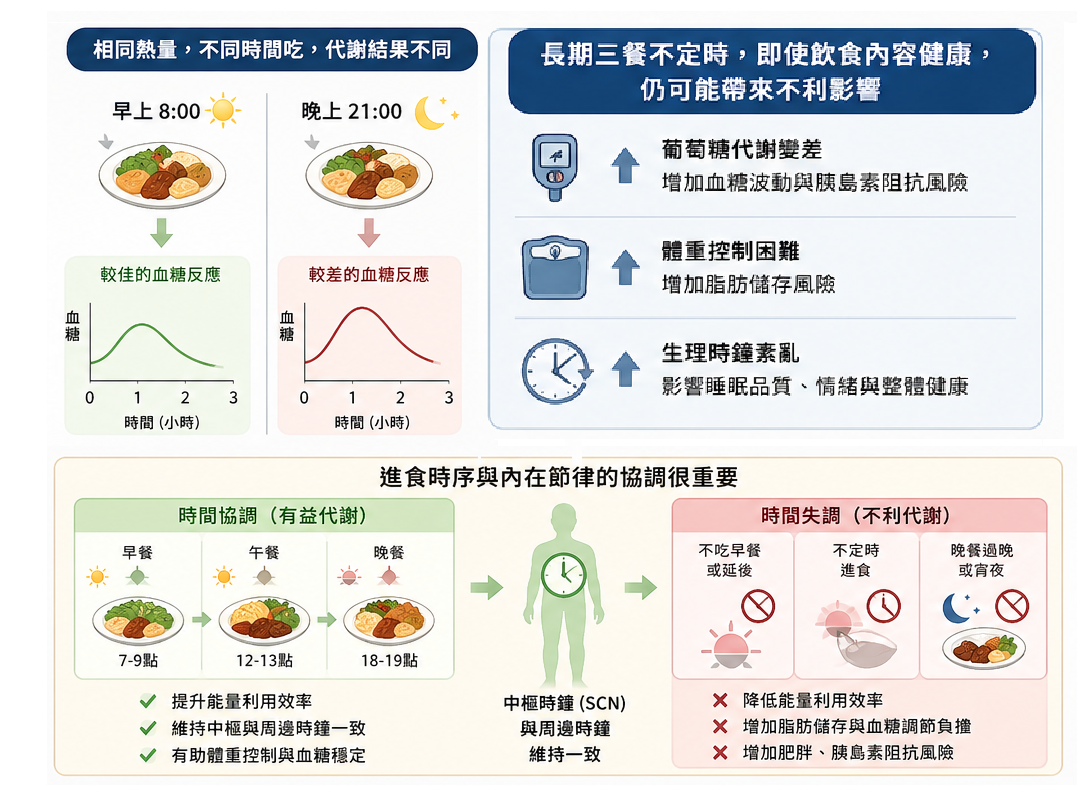 進食時間與體重關係圖